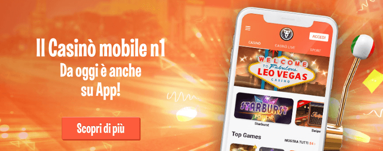 leovegas scommesse mobile app casino