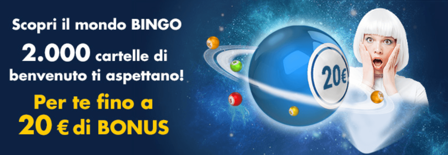 codice promozionale lottomatica bonus benvenuto bingo