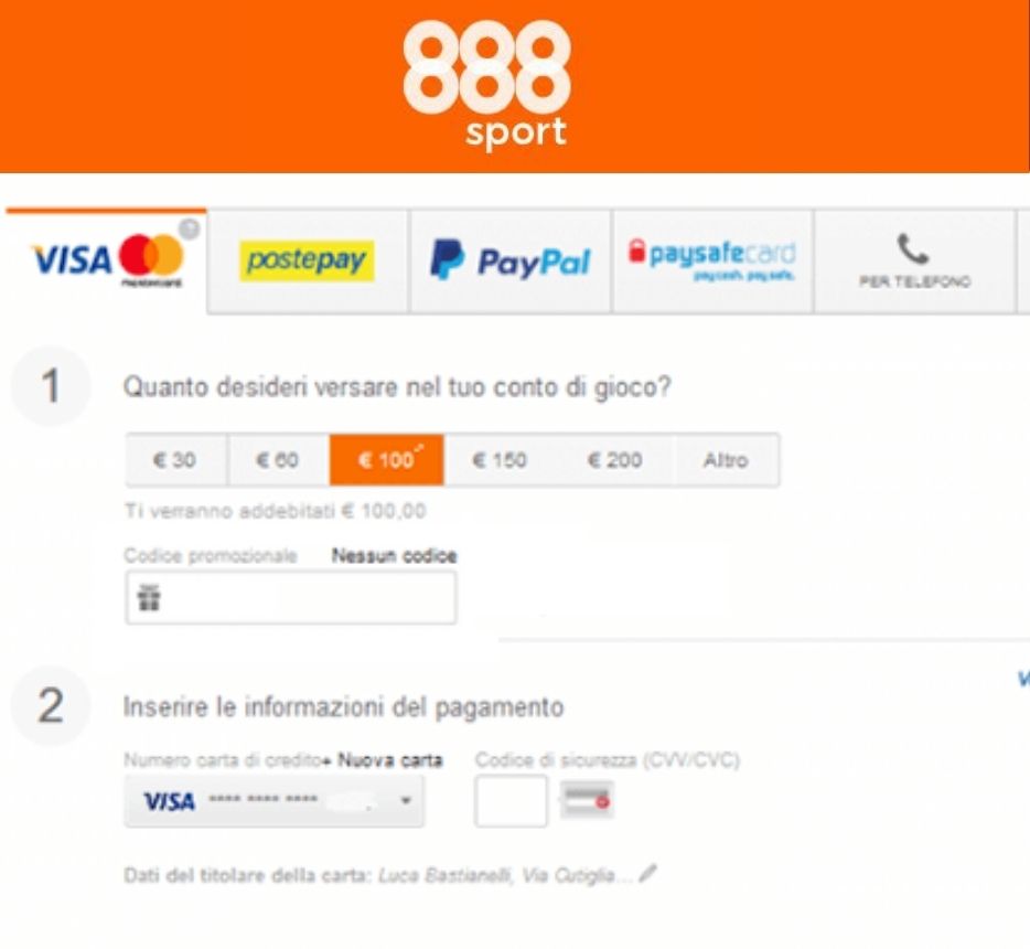 codice promozionale 888